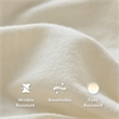 Olliix Intelligent Design Blend Jersey Knit Full Sheet Set in Cream
