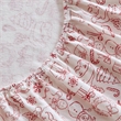 Olliix Intelligent Design Cozy Soft Twin Sheet Set Cotton in Holiday Doodles
