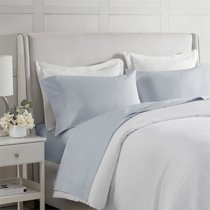 Olliix Madison Park 500 Thread Count Egyptian King Sheet Set in Grey
