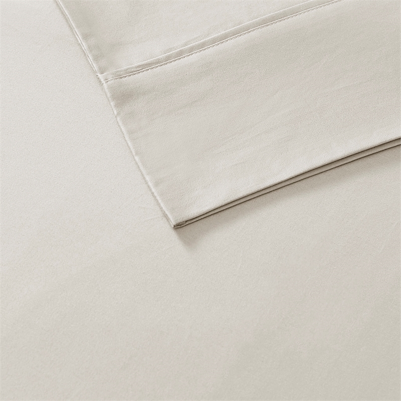 Olliix Madison Park 300 Thread Count Organic King Sheet Set in Ivory