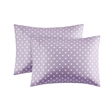 Olliix Mi Zone Polka Dot Full Sheet Set Cotton in Purple