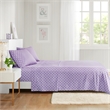 Olliix Mi Zone Polka Dot Full Sheet Set Cotton in Purple