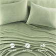 Olliix True North by Sleep Philosophy Micro Fleece Full Sheet Set in Green
