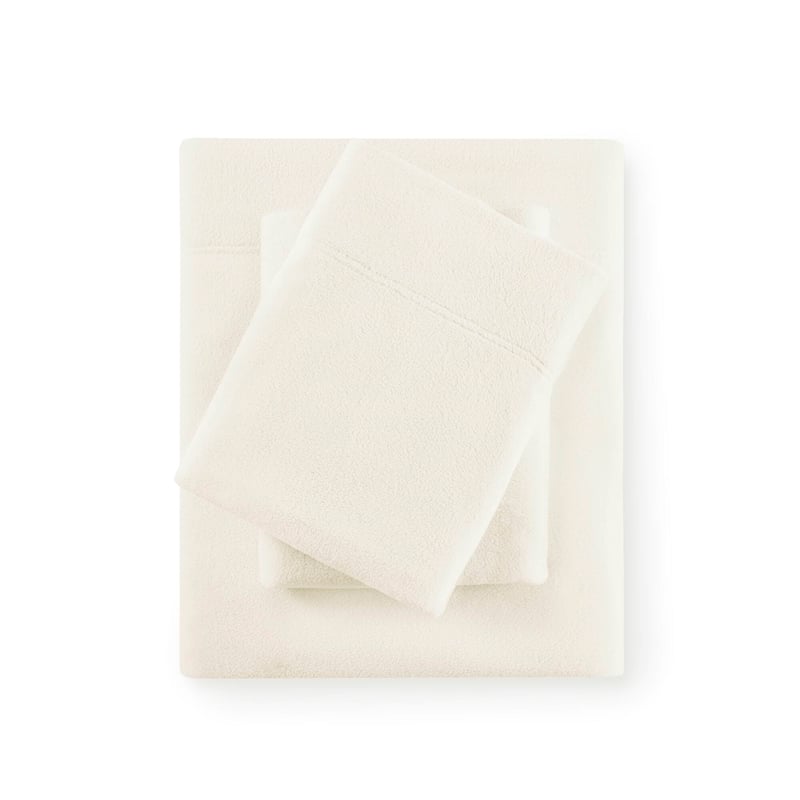 Olliix True North by Sleep Philosophy Micro Fleece Full Sheet Set in Ivory