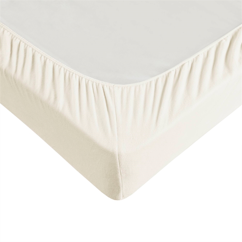 Olliix True North by Sleep Philosophy Micro Fleece Full Sheet Set in Ivory