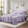 Olliix True North by Sleep Philosophy Micro Fleece Full Sheet Set in Lavender