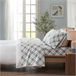 Olliix True North by Sleep Philosophy Cozy Flannel King Sheet Set in Blue