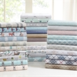 Olliix True North by Sleep Philosophy Cozy Flannel King Sheet Set in Grey