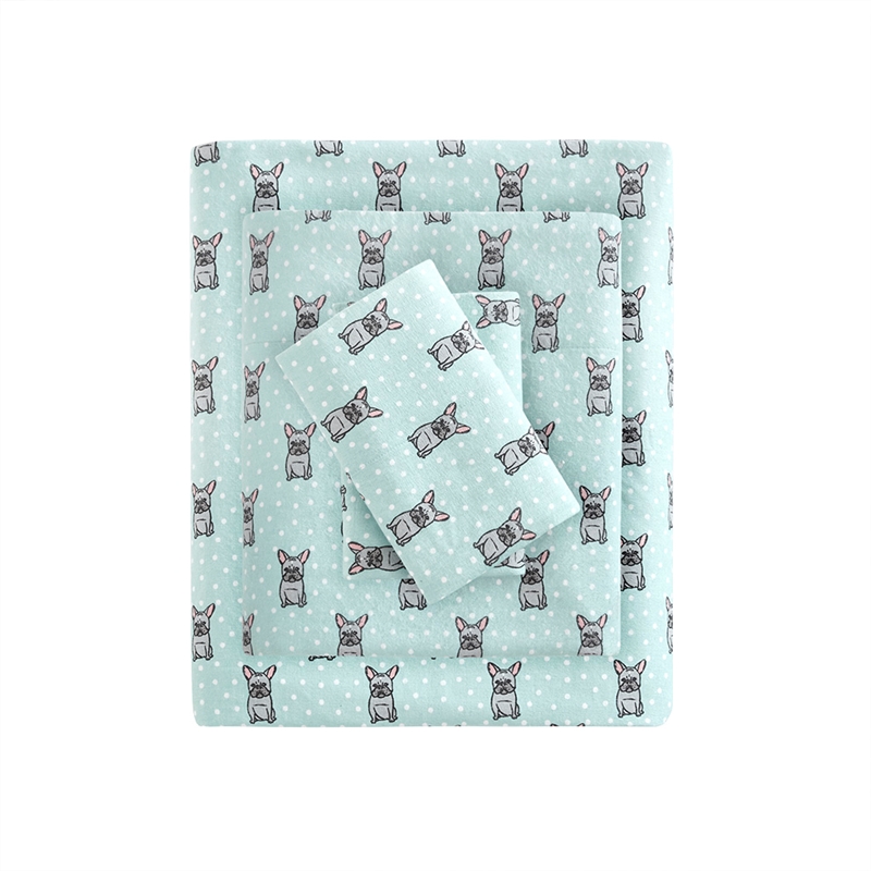 Olliix True North by Sleep Philosophy Cozy Flannel Full Sheet Set in Aqua