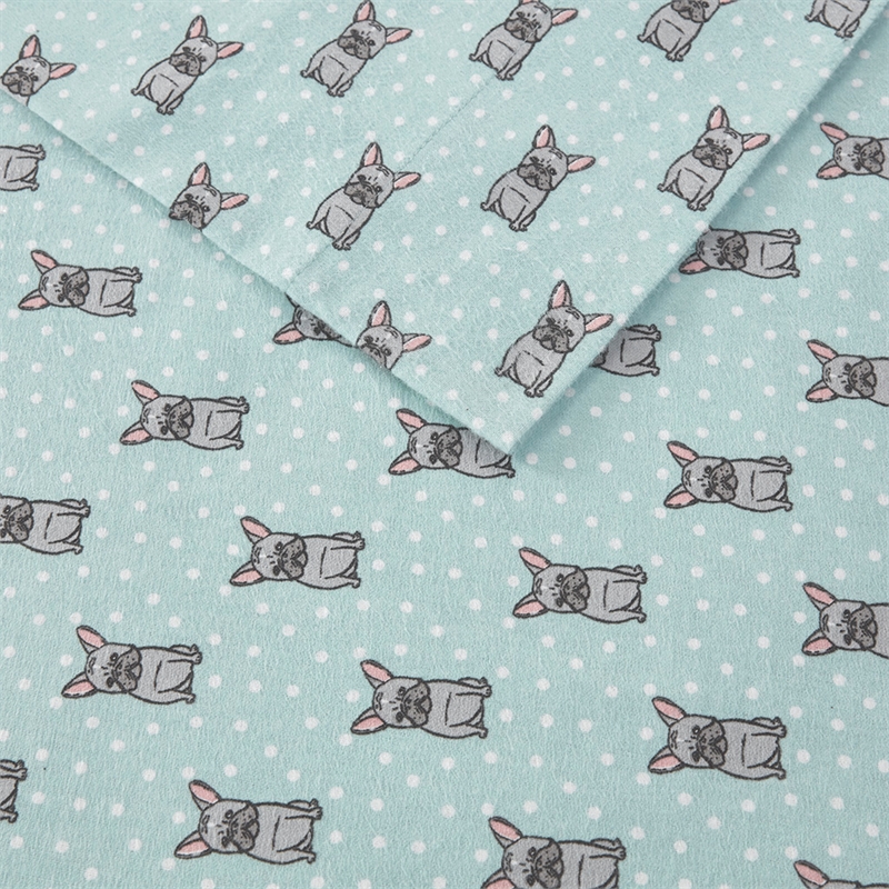 Olliix True North by Sleep Philosophy Cozy Flannel Full Sheet Set in Aqua