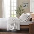 Olliix True North by Sleep Philosophy Cozy Flannel Full Sheet Set in Grey Dots
