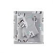 Olliix True North by Sleep Philosophy Cozy Flannel King Sheet Set in Grey