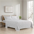 Olliix True North by Sleep Philosophy Cozy Flannel Full Sheet Set in Gray