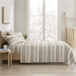 Olliix True North by Sleep Philosophy Cozy Flannel Full Sheet Set in Gray