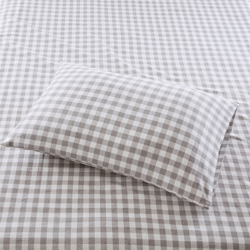 Olliix True North by Sleep Philosophy Cozy Flannel Full Sheet Set in Gray