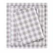 Olliix True North by Sleep Philosophy Cozy Flannel Full Sheet Set in Gray