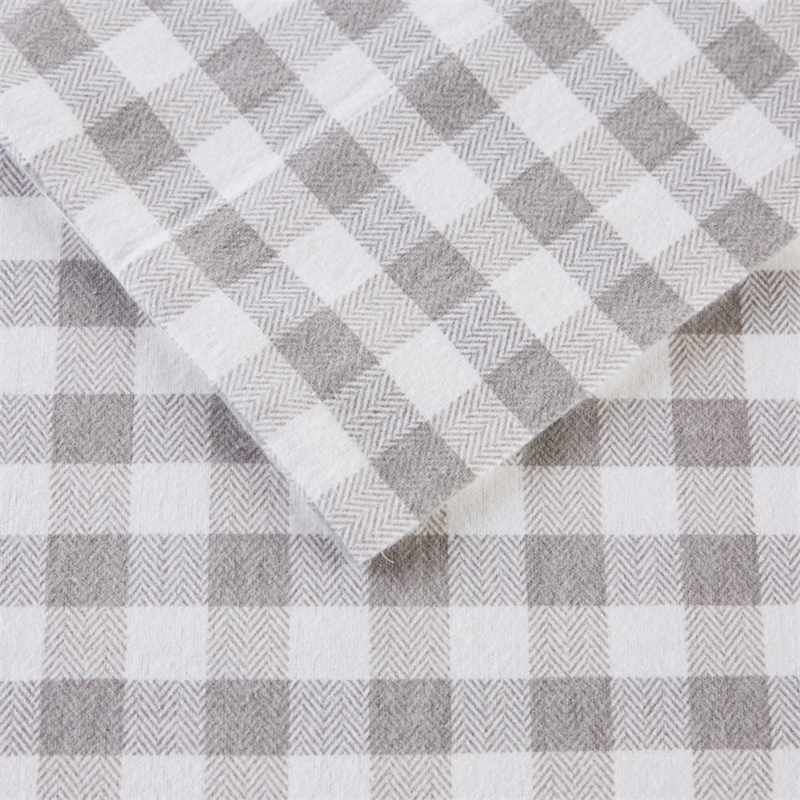 Olliix True North by Sleep Philosophy Cozy Flannel King Sheet Set in Gray