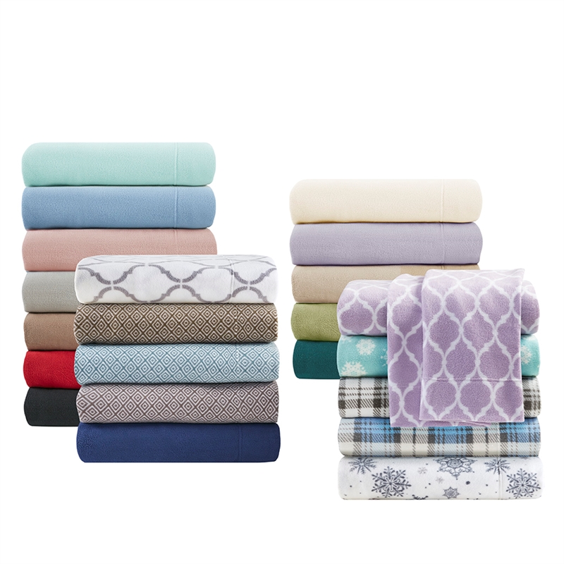 Olliix True North by Sleep Philosophy Micro Fleece Twin Sheet Set in Aqua