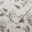 Olliix Woolrich Cotton Flannel Twin Sheet Set Cotton in Gray Deer Toile