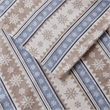 Olliix Woolrich Cotton Flannel Twin Sheet Set Cotton in Blue Snowflake