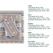 Olliix Woolrich Cotton Flannel Full Sheet Set Cotton in Blue Snowflake