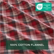 Olliix Woolrich Cotton Flannel Twin Sheet Set Cotton in Red Plaid