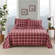 Olliix Woolrich Cotton Flannel Full Sheet Set Cotton in Red Plaid