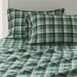 Olliix Woolrich Cotton Flannel Twin Sheet Set Cotton in Green Plaid