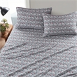 Olliix Woolrich Cotton Flannel Full Sheet Set Cotton in Grey Ski Jump
