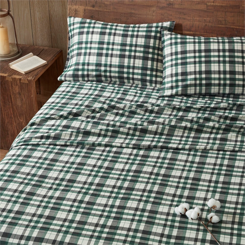 Olliix Woolrich Cotton Flannel Twin Sheet Set Cotton in Finton