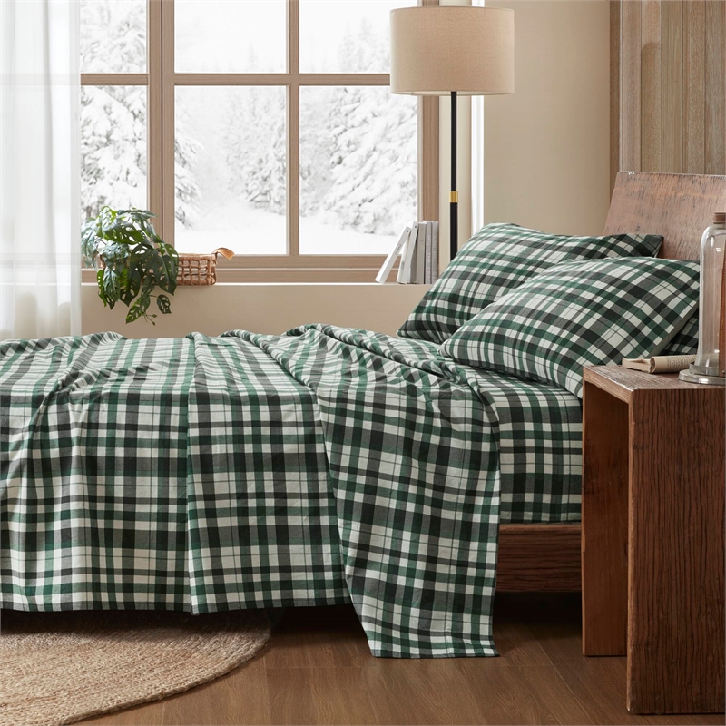 Olliix Woolrich Cotton Flannel Full Sheet Set Cotton in Finton