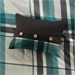 Olliix Intelligent Design Robbie Twin Comforter Set Polyester in Teal/Black