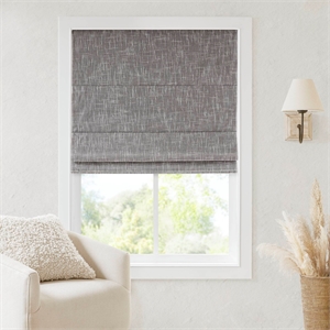 Olliix Madison Park Quincy 31x64&quot Roman Shade Polyester in Grey