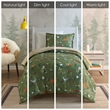 Olliix Intelligent Design Kids Heath Twin Comforter Mini Set Polyester in Green