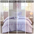 Olliix Intelligent Design Kids Tessa Twin Comforter Set Polyester in Lavender