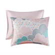 Olliix Intelligent Design Kids Cloud Twin Comforter Set Cotton in Pink