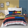 Olliix Intelligent Design Kids Morris Twin Coverlet Mini Set Cotton in Multi