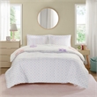 Olliix Intelligent Design Kids Gracie Twin Duvet Mini Set in White/Purple