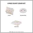 Olliix Intelligent Design Kids Lulu Twin Duvet Cover Set Cotton in Purple