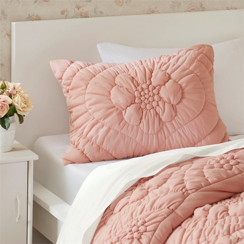 Olliix Madison Park Elise Twin Comforter Set Polyester in Pink