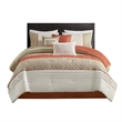 Olliix Madison Park Jenson King Comforter Set Polyester in Spice