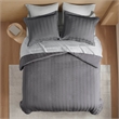 Olliix Super Listing Logan Full Duvet Set Polyester in Charcoal