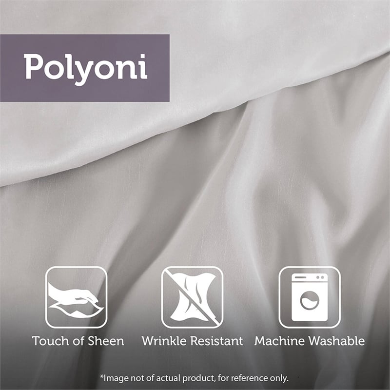 Olliix Madison Park Laurel King Comforter Set Polyester in Plum