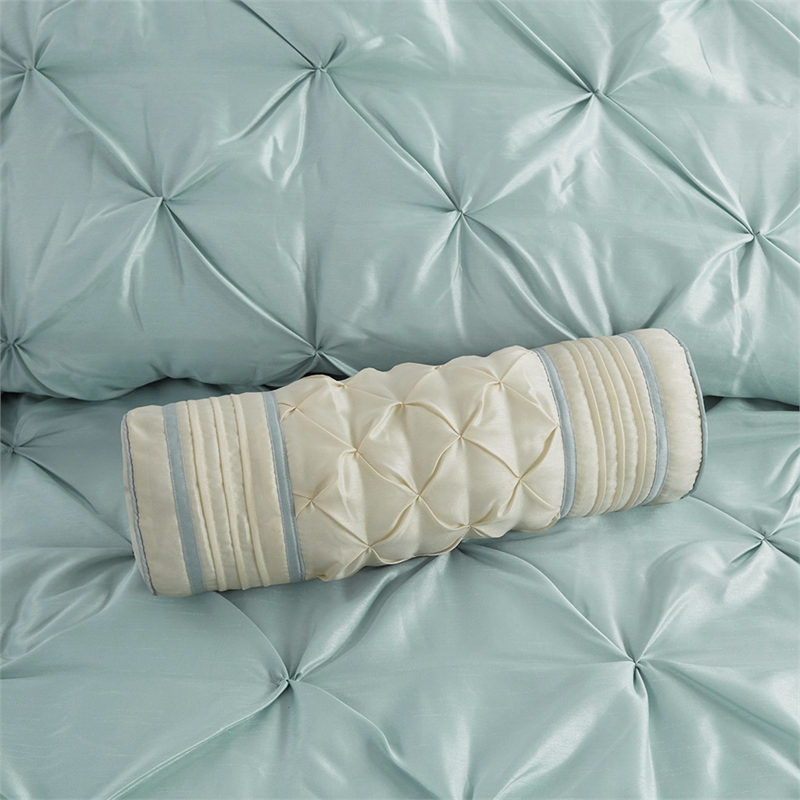 Olliix Madison Park Laurel King Comforter Set Polyester in Seafoam