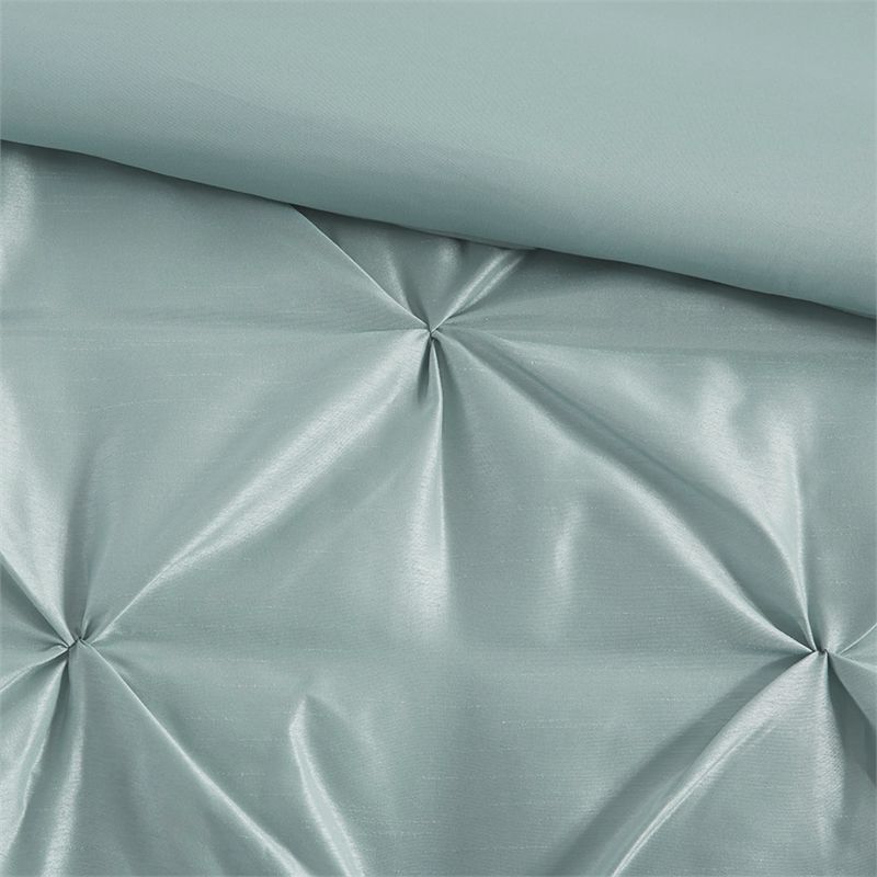 Olliix Madison Park Laurel King Comforter Set Polyester in Seafoam