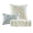 Olliix Madison Park Laurel King Comforter Set Polyester in Seafoam