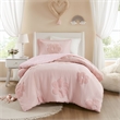 Olliix Intelligent Design Kids Gracie Twin Duvet Cover Set Polyester in Pink
