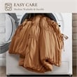 Olliix 510 Design Mia King Comforter Set Microfiber in Brown