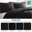 Olliix Madison Park Essentials Larkspur King Comforter Mini Set in Black/Black