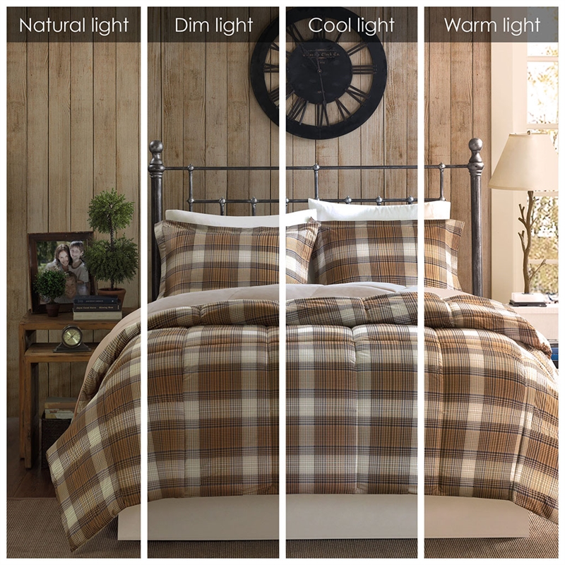 Olliix Woolrich Lumberjack Twin Comforter Mini Set Microfiber in Multi